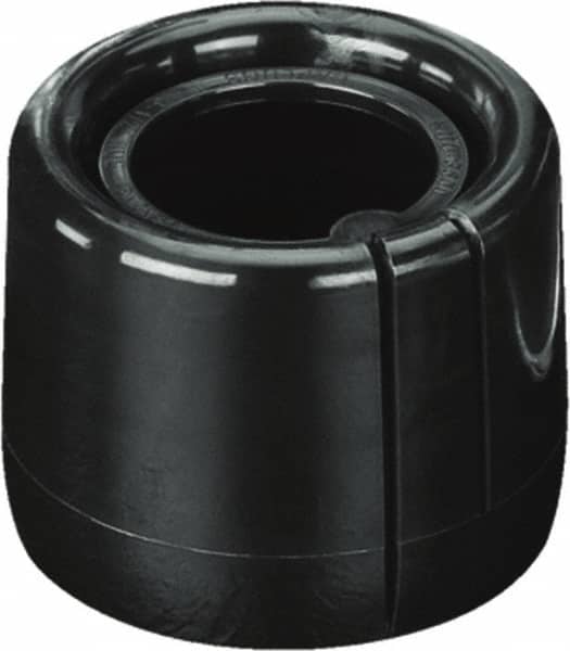 Caplugs - Round Head, Tear-Tab Tube Cap - Low-Density Polyethylene, Black - Makers Industrial Supply