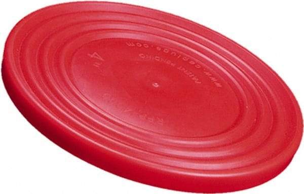 Caplugs - Round Head Flange Cap - Low-Density Polyethylene, Red - Makers Industrial Supply