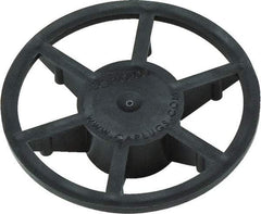 Caplugs - 0.809" ID, Pin Wheel Cap - 35/64" Long, Low-Density Polyethylene, Black - Makers Industrial Supply