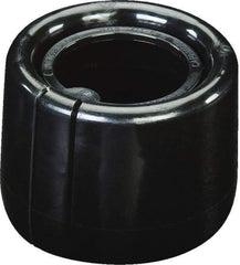 Caplugs - Round Head, Tear-Tab Tube Cap - Low-Density Polyethylene, Black - Makers Industrial Supply