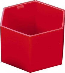 Caplugs - Hex Head Hex Cap - 61/64" Long, Low-Density Polyethylene, Red - Makers Industrial Supply