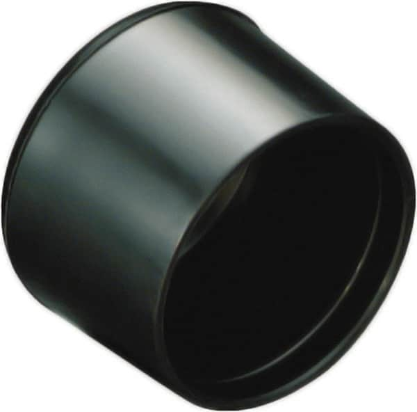 Caplugs - Round Head Finishing Cap - 29/64" Long, Low-Density Polyethylene, Black - Makers Industrial Supply