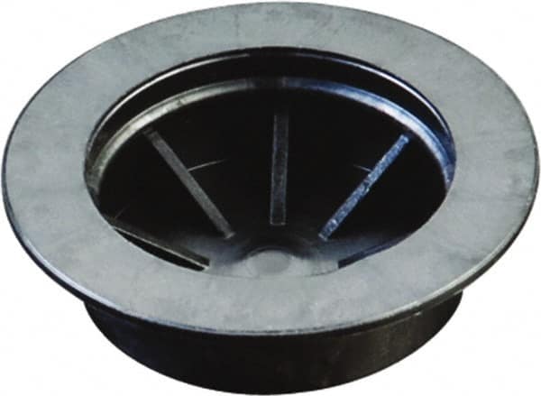 Caplugs - 1.1" ID, Round Head Coupling Plug - 3/8" Long, Low-Density Polyethylene, Black - Makers Industrial Supply