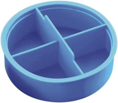 Caplugs - 0.56" ID, Round Head Tube Plug - 0.63" OD, 1/2" Long, Low-Density Polyethylene, Blue - Makers Industrial Supply