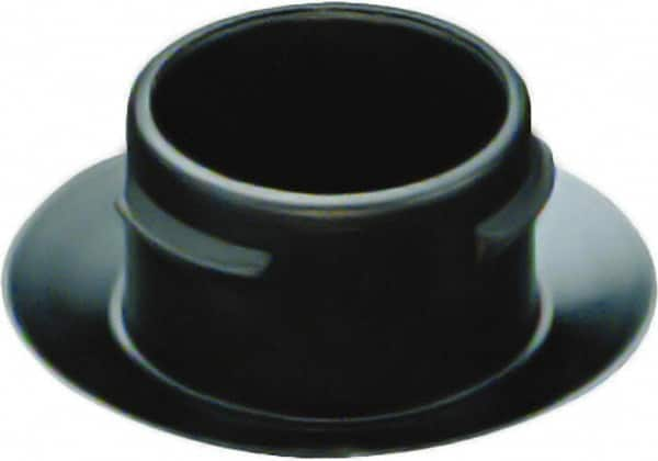 Caplugs - Push-In Finishing Plugfor 1/2 SAE, 1/4 NPT Thread - 0.444" ID, 0.72 OD, 0.27" Deep, Low-Density Polyethylene, Black - Makers Industrial Supply