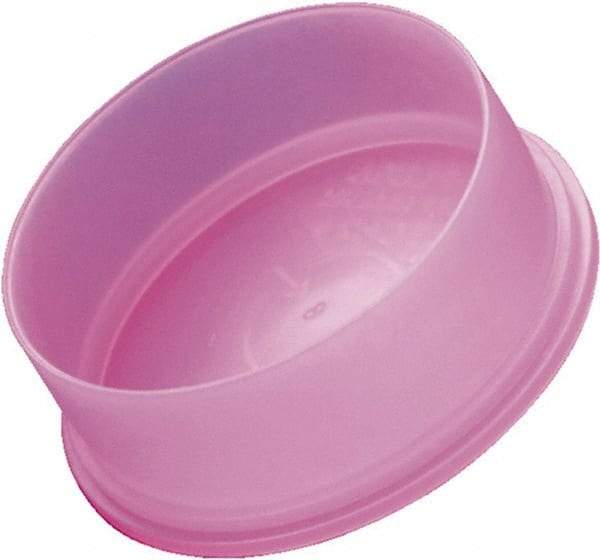 Caplugs - Round Head, Static Dissipative Cap - 1.73" OD, 31/64" Long, Polyethylene, Pink - Makers Industrial Supply