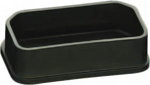 Caplugs - 2-27/64" x 1.425" x 1.425", Conductive, Rectangular Head Cap/Plug - 49/64" Long, Polyethylene Copolymer, Black - Makers Industrial Supply