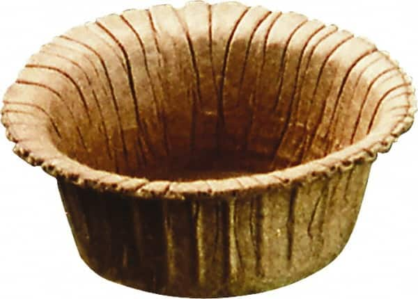 Caplugs - 1.11" ID, Round Head, Tapered Plug - 1.38" OD, 35/64" Long, Paperboard, Brown - Makers Industrial Supply