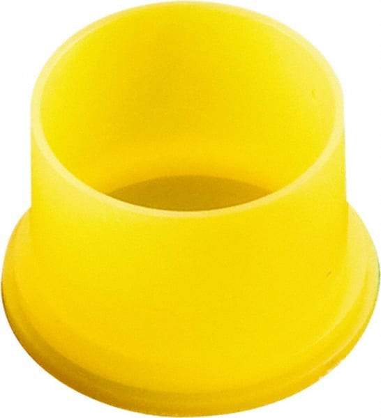 Caplugs - 0.85" ID, Round Head Utility Plug - 5/8" Long, Low-Density Polyethylene, Yellow - Makers Industrial Supply