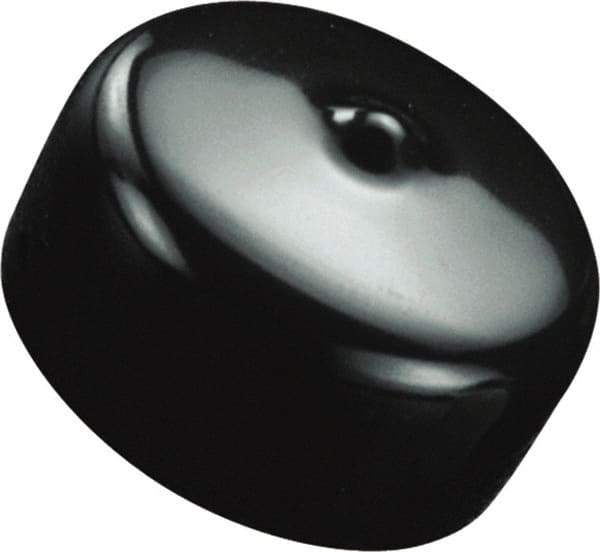 Caplugs - Flexible, Round Head Masking Cap - 0.77" OD, 1-1/2" Long, Vinyl, Black - Makers Industrial Supply