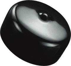 Caplugs - Flexible, Round Head Masking Cap - 2.14" OD, 1" Long, Vinyl, Black - Makers Industrial Supply