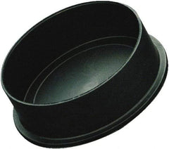 Caplugs - Conductive, Round Head, Static Dissipative Cap - 1.63" OD, 9/16" Long, Polyethylene Copolymer, Black - Makers Industrial Supply