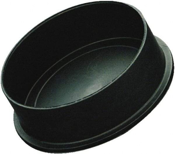 Caplugs - Conductive, Round Head, Static Dissipative Cap - 1.36" OD, 9/16" Long, Polyethylene Copolymer, Black - Makers Industrial Supply