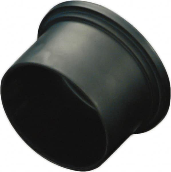 Caplugs - 1.34" ID, Conductive, Round Head Plug - 1.52" OD, 35/64" Long, Polyethylene Copolymer, Black - Makers Industrial Supply