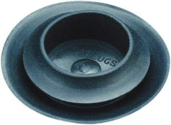 Caplugs - Button Finishing Plug for 0.031 to 0.079" Thick Panels, - 0.72" ID, 1.024 OD, 0.307" Deep, Thermoplastic Rubber, Black - Makers Industrial Supply