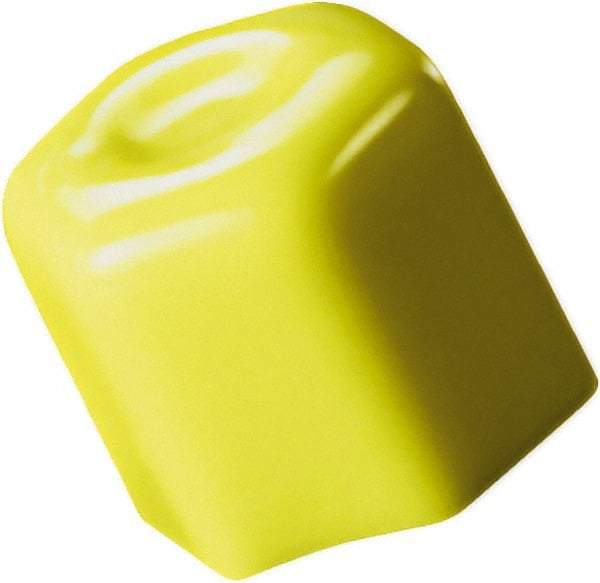 Caplugs - Hex Head Hex Cap - 1-1/2" Long, Vinyl, Yellow - Makers Industrial Supply