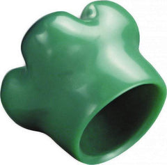 Caplugs - Round with Square Head Tube Cap - 0.725" OD, 1/2" Long, Vinyl, Green - Makers Industrial Supply