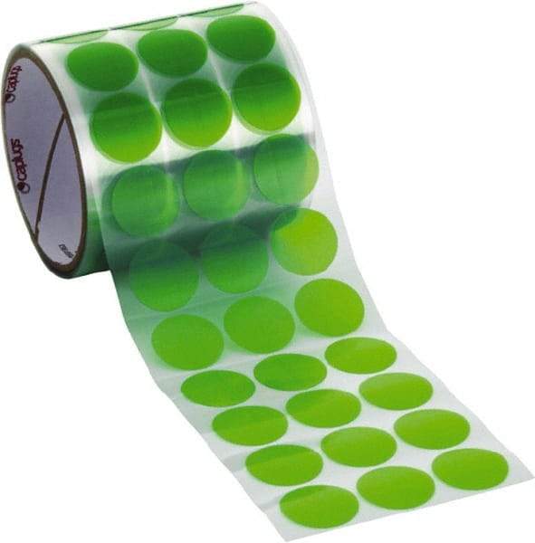 Caplugs - Green Polyester Film High Temperature Masking Tape - Series PC0500, 3.5 mil Thick - Makers Industrial Supply