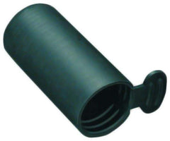 Caplugs - 0.609" ID, Round Head, Tear-Tab Masking Cap - 1-15/64" Long, Vinyl, Black - Makers Industrial Supply