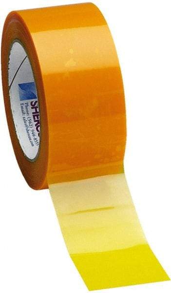 Caplugs - 9" Wide x 72 Yd Long Yellow Polyester Film High Temperature Masking Tape - Series PC30-9000, 3.5 mil Thick - Makers Industrial Supply