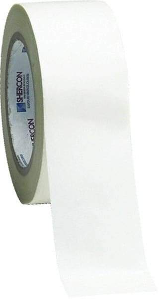 Caplugs - 1-1/4" Wide x 36 Yd Long White Glass Cloth High Temperature Masking Tape - Series PC198-1250, 7.5 mil Thick - Makers Industrial Supply