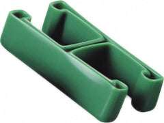 Caplugs - 3-1/4" x 3/4", Flexible Push-On I-Frame End Cap - 1-5/8" Long, Vinyl, Green - Makers Industrial Supply