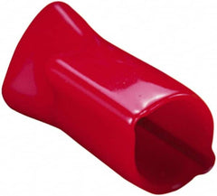 Caplugs - 0.51" ID, Round Head, Tapered Vented Cap - 0.62" OD, 1-5/64" Long, Vinyl, Orange - Makers Industrial Supply