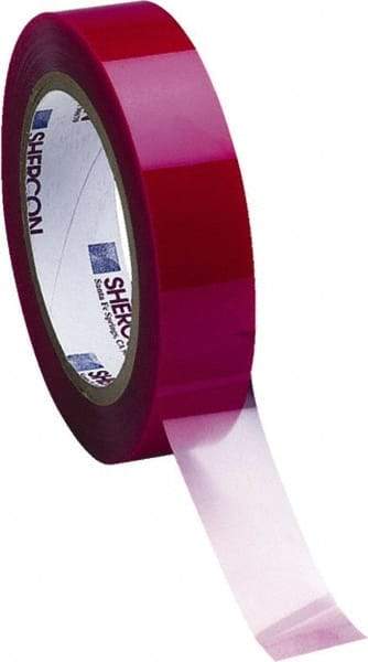 Caplugs - 6" Wide x 72 Yd Long Red Polyester Film High Temperature Masking Tape - Series PC11-6000, 3.5 mil Thick - Makers Industrial Supply