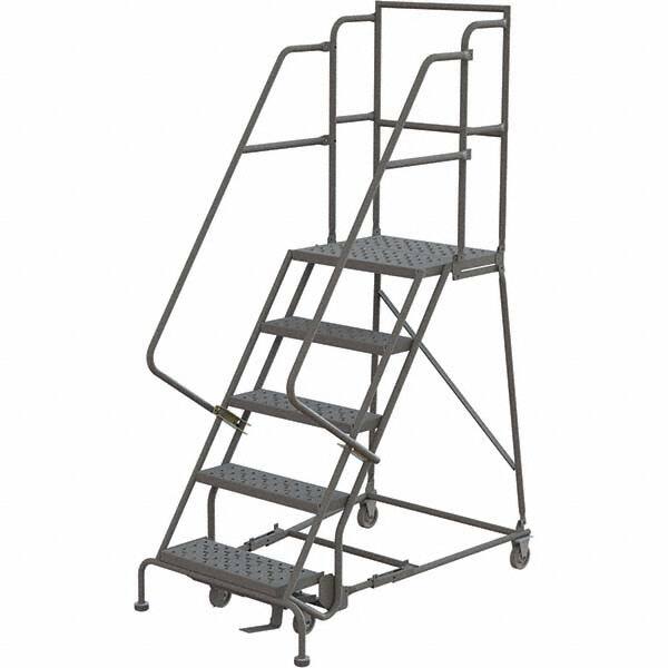 TRI-ARC - Rolling & Wall Mounted Ladders & Platforms Type: Rolling Warehouse Ladder Style: Rolling Platform Ladder - Makers Industrial Supply