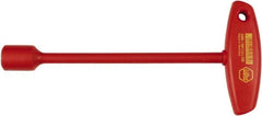 Wiha - 8mm Hollow Shaft Nutdriver - T-Handle Handle, 9.9" OAL - Makers Industrial Supply