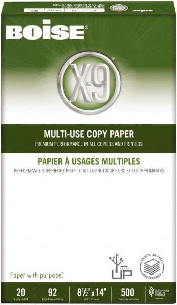 Boise - 8-1/2" x 14" White Copy Paper - Use with High-Speed Copiers, High-Speed Printers, Fax Machines, Multifunction Machines - Makers Industrial Supply