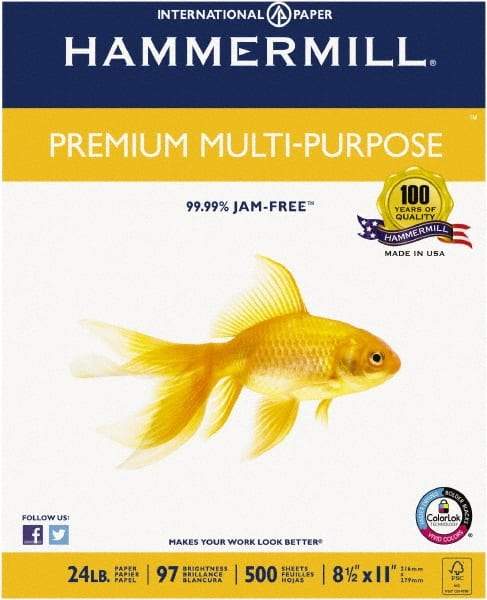 Hammermill - 8-1/2" x 11" White Copy Paper - Use with All Office Equipment - Makers Industrial Supply