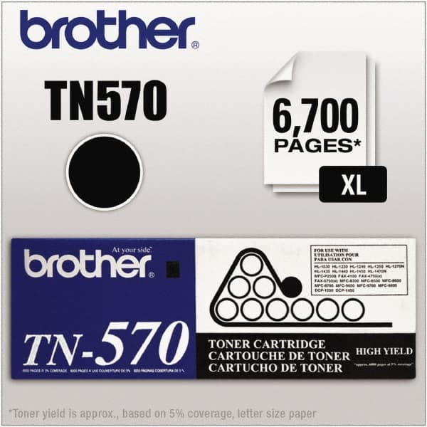 Brother - Black Toner Cartridge - Use with Brother DCP-8040, 8045D, HL-5140, 5150D, 5150DLT, 5170DN, 5170DNLT, MFC-8120, 8220, 8440, 8640D, 8840D, 8840DN - Makers Industrial Supply