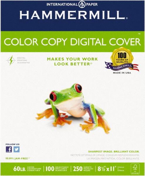 Hammermill - 8-1/2" x 11" Photo White Copy Paper - Use with High-Speed Copiers,High-Speed Printers,Laser Printers - Makers Industrial Supply