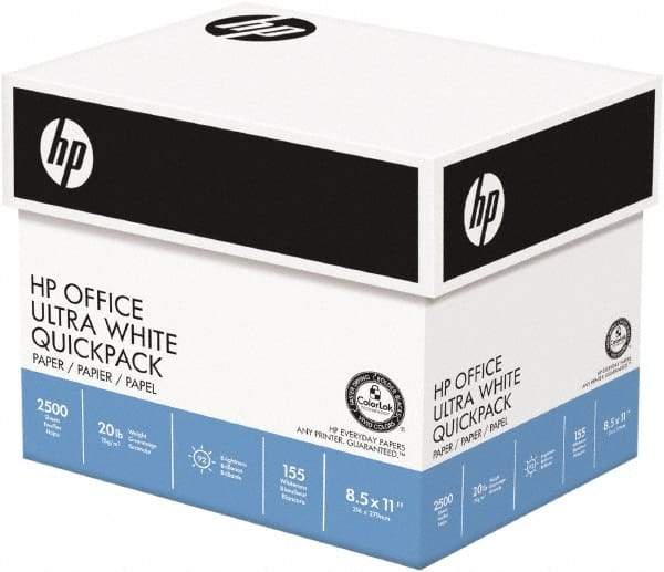 Hewlett-Packard - 8-1/2" x 11" White Copy Paper - Use with Laser Printers, Copiers, Fax Machines, Inkjet Printers - Makers Industrial Supply