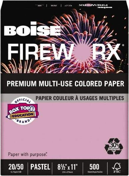 Boise - 8-1/2" x 11" Echo Orchid Colored Copy Paper - Use with Laser Printers, Copiers, Plain Paper Fax Machines, Multifunction Machines - Makers Industrial Supply