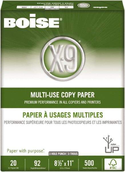 Boise - 8-1/2" x 11" White Copy Paper - Use with High-Speed Copiers, High-Speed Printers, Fax Machines, Multifunction Machines - Makers Industrial Supply