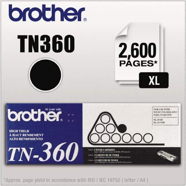 Brother - Black Toner Cartridge - Use with Brother DCP-7030, 7040, HL-2140, 2150N, 2170W, MFC-7320, 7340, 7345N, 7440N, 7840W - Makers Industrial Supply