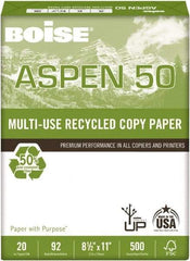 Boise - 8-1/2" x 11" White Copy Paper - Use with Laser Printers, Copiers, Plain Paper Fax Machines, Multifunction Machines - Makers Industrial Supply