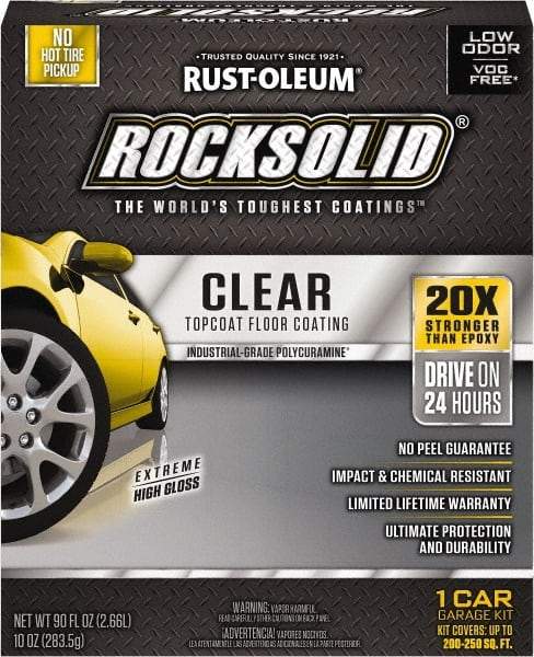 Rust-Oleum - 70 oz Clear Floor Coating - Low Odor & Chemical Resistant - Makers Industrial Supply