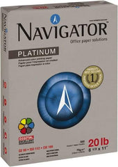 Navigator - 8-1/2" x 11" White Copy Paper - Use with Laser Printers, Copiers, Fax Machines, Multifunction Machines - Makers Industrial Supply