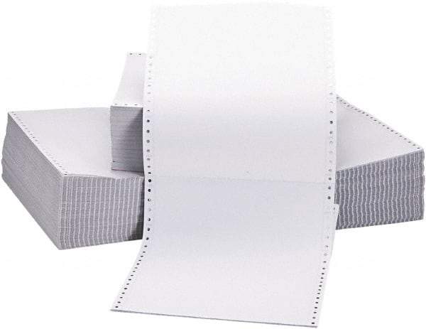 UNIVERSAL - White Two-Part Carbonless Paper - Use with Tractor-Feed Printers - Makers Industrial Supply