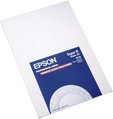 Epson - 13" x 19" White Photo Paper - Use with Inkjet Printers - Makers Industrial Supply