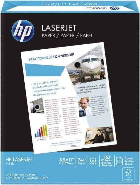 Hewlett-Packard - 8-1/2" x 11" Ultra White Copy Paper - Use with Laser Copiers, Laser Printers - Makers Industrial Supply