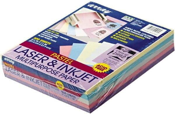 Pacon - 8-1/2" x 11" Assorted Colors Colored Copy Paper - Use with Laser Printers, Copiers - Makers Industrial Supply