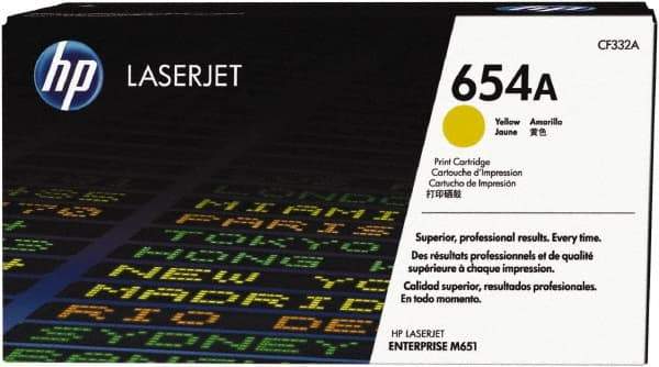 Hewlett-Packard - Yellow Toner Cartridge - Use with HP Color LaserJet Enterprise M651 - Makers Industrial Supply