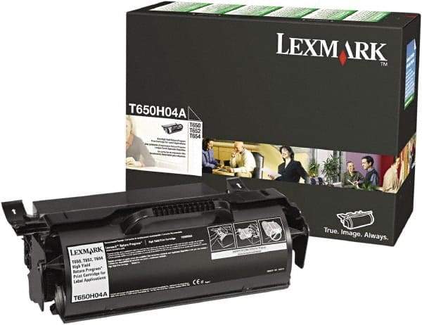 Lexmark - Black Toner Cartridge - Use with Lexmark T650dn, T650dtn, T650n, T652dn, T652dtn, T652n, T654dn, T654dtn, T654n, T656dne - Makers Industrial Supply