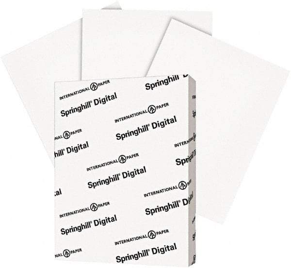 Springhill - 8-1/2" x 11" White Copy Paper - Use with High Speed Copiers, Laser Printers, Offset Duplicators - Makers Industrial Supply