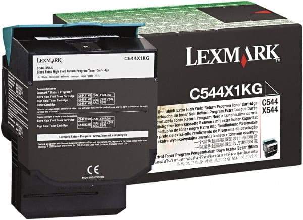 Lexmark - Black Toner Cartridge - Use with Lexmark C544dn, C544dtn, C544dw, C544n, X544dn, X544dtn, X544dw, X544n - Makers Industrial Supply