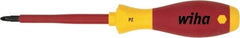 Wiha - #0 Point, 60mm Blade Length Posidrive Screwdriver - 164mm OAL - Makers Industrial Supply